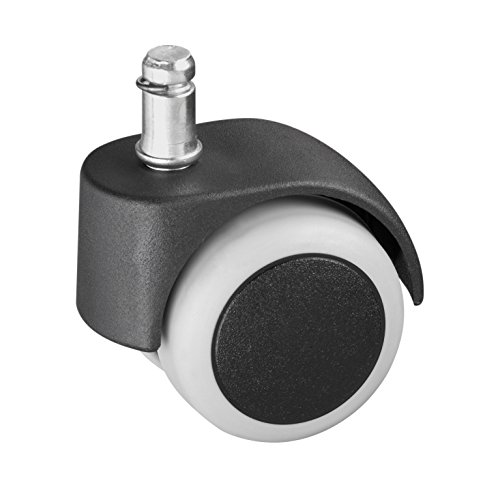 Metafranc Doppelrolle Ø 50 mm - mit Stift - TPR-Rad - Weiche Lauffläche - Gleitlager - 50 kg Tragkraft / Drehstuhlrolle / Bürostuhlrolle / Transportrolle / Möbelrolle / Parkettrolle / 800260 von Metafranc