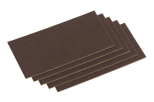 Metafranc Filz-Gleiter 100 x 200 mm - selbstklebend - braun - 5 Stück - Effektiver Schutz Ihrer Möbel & Stühle / Möbelgleiter-Set für empfindliche Böden / Stuhlgleiter / Filz-Zuschnitt / 645426 von Metafranc