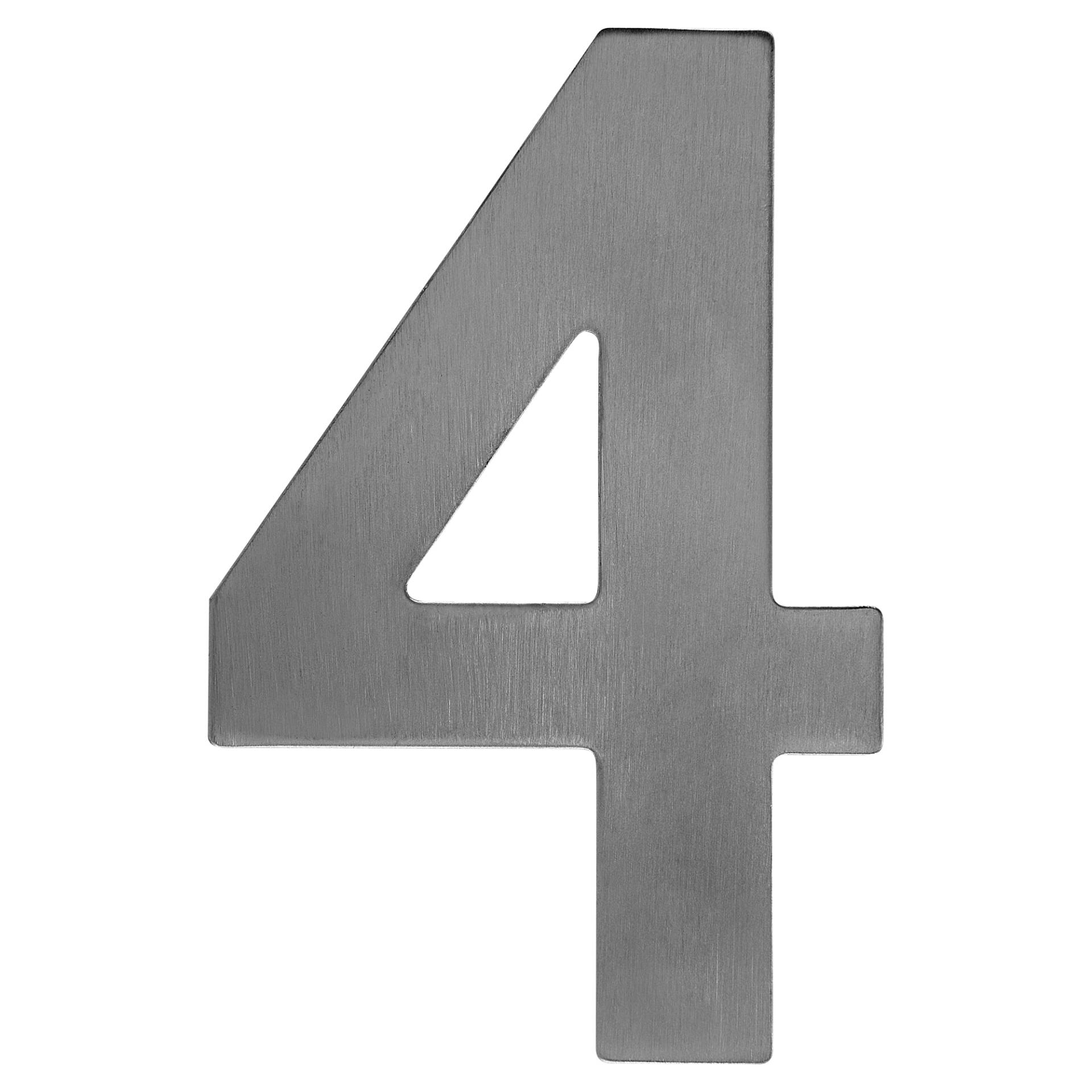 Metafranc Hausnummer '4' 12 cm, silbern Metafranc Hausnummer '4' 12 cm, silbern von Metafranc