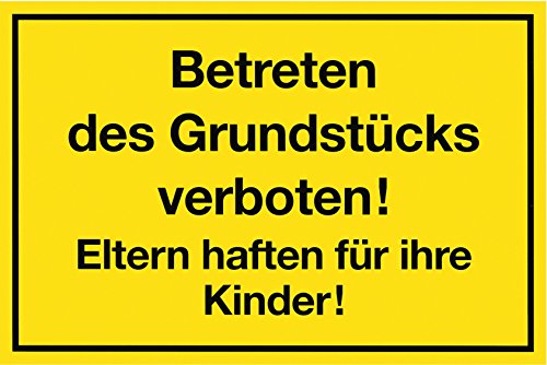 Metafranc Hinweisschild "Betreten des Grundstücks verboten!" - 300 x 200 mm / Beschilderung / Verbotsschild / Zutrittsverbot / Privatgrundstück / Grundstückskennzeichnung / Gewerbekennzeichnung/500280 Metafranc Hinweisschild "Betreten des Grundstücks verboten!" - 300 x 200 mm / Beschilderung / Verbotsschild / Zutrittsverbot / Privatgrundstück / Grundstückskennzeichnung / Gewerbekennzeichnung/500280 von Metafranc