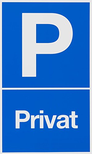 Metafranc Hinweisschild "P-Privat" - 250 x 150 mm / Beschilderung / Infoschild / Verbotsschild / Halteverbot / Parkverbot / Grundstückskennzeichnung / Gewerbekennzeichnung / 500180 von Metafranc