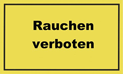 Metafranc Hinweisschild "Rauchen verboten" - 250 x 150 mm / Beschilderung / Infoschild / Verbotsschild / Rauchverbot / Nicht-Raucher-Bereich / 500080 von Metafranc