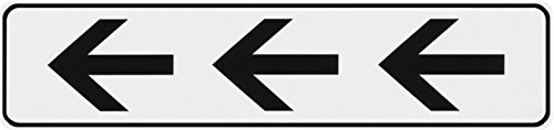 Metafranc Klebeschild Symbol: Richtungspfeile - 200 x 48 mm / Beschilderung / Infoschild / Türschild / Gewerbekennzeichnung / Grundstückskennzeichnung / Orientierung / 504000 von Metafranc