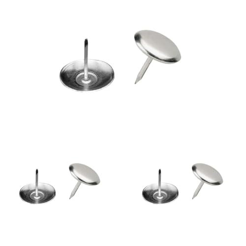 Metafranc Möbelgleiter Ø 25 mm - Metall - Mit Nagel - 8 Stück - Für EIN leichtes Verschieben Ihrer Möbel/Möbelgleiter-Set für unempfindliche Böden/Stuhlgleiter/Bodengleiter / 644516 von Metafranc