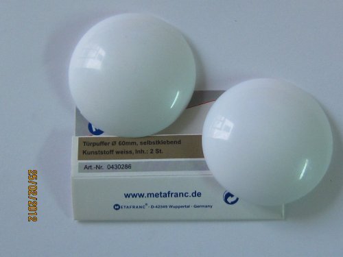 Metafranc Türpuffer, selbstklebend weiß, Ø 60 mm, 2 Stück, Artikelnr. 430286 von Metafranc