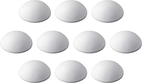 Metafranc Türpuffer Ø 30 mm - selbstklebend - weiß - 10 Stück im praktischen Set - Zuverlässiger Wandschutz - Zum schonenden Öffnen von Türen & Fenstern / Wandpuffer / Anschlagdämpfer / 431806 von Metafranc