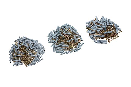 Metafranc Universalschrauben- und Dübel-Sortiment 400-teilig - Diverse Größen - Senkkopf - PZ Pozidriv-Antrieb - Vollgewinde - Gelb verzinkt / Schrauben-Set mit Dübeln / 949450 Metafranc Universalschrauben- und Dübel-Sortiment 400-teilig - Diverse Größen - Senkkopf - PZ Pozidriv-Antrieb - Vollgewinde - Gelb verzinkt / Schrauben-Set mit Dübeln / 949450 von Metafranc