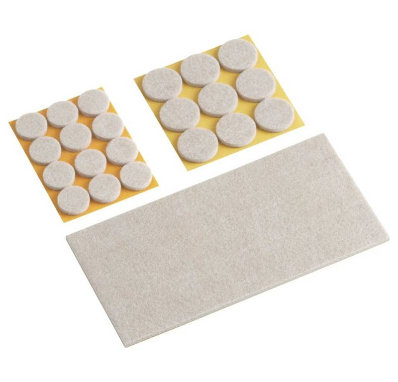 Metafranc Vibrationsdämpfer Metafranc WU0644896 Filzgleiter selbstklebend, rund, quadratisch Beige, (WU0644896) von Metafranc