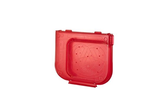 metakreon Brezen-Schneidebox (rot) inkl. Messer/Kunststoffmesser - Brezel-Schneidebox - Brezelschneide - Schneidehilfe von Metakreon