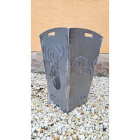 Feuerkorb Feuertonne Feuerschale Hirsch Und Wildschwein Motiv von MetalArtVicki
