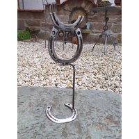 Hufeisen Eule Handgeschmiedet Aus Metall - Deko von MetalArtVicki