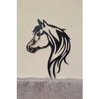 Pferd Pferdekopf Aus Metall in Verschiedenen Größen - Deko von MetalArtVicki