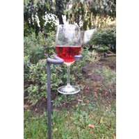 Weinhalter Handgeschmiedet Aus Metall - Deko von MetalArtVicki