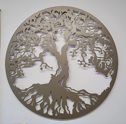 MetalArtWallDecor Baum des Lebens Wanddekoration, Metall, 60 cm, bronzefarben von MetalArtWallDecor