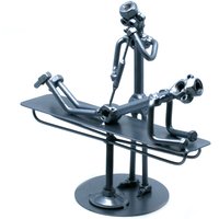 Personalisierte Arzt Geschenk Metallfigur, Sammler Schrott Metall Zero Waste Art. Schrulliges Für Krankenschwester Mit Spritze, Stahlskulptur Personalisierte Arzt Geschenk Metallfigur, Sammler Schrott Metall Zero Waste Art. Schrulliges Für Krankenschwester Mit Spritze, Stahlskulptur von MetalDioramaWoodArt