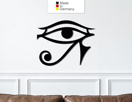 Das Auge Des Horus, Metall Wanddeko, Wanddeko Aus Metall, Wandbild aus Metall (Größe: 30 x 24 cm) von MetalGiftsWorld