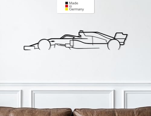 Formula One F1 Classic, Metall Wandbild, Wanddeko, Auto Silhouette (Größe: 100 cm (39")) von MetalGiftsWorld