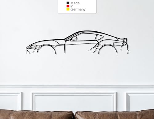 Supra Mk5 Classic, Metall Wandbild, Wanddeko, Auto Silhouette,Metal Car Wall Art (Größe: 137 cm (54")) von MetalGiftsWorld