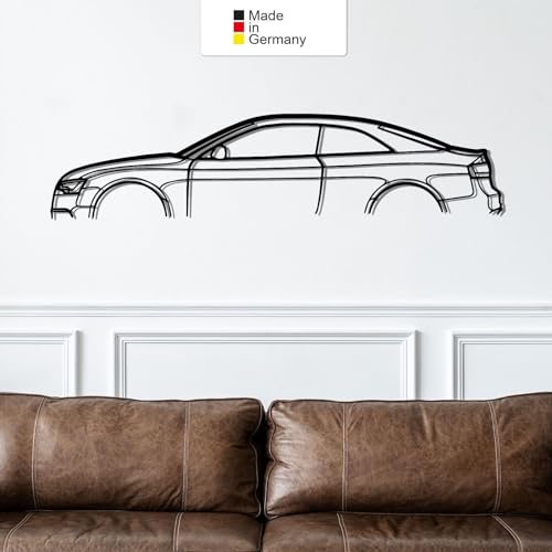 for AUDI S5 COUPE, Metall Wandbild, Wanddeko, Auto Silhouette, Metal Car Wall Art (Größe: 69 cm (27")) von MetalGiftsWorld