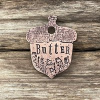 Erkennungsmarke, Erkennungsmarken Für Hunde, Eichel-Erkennungsmarke, Personalisierte Hundemarke, Haustier-Id-Tag, Eichelgärten, Floral Erkennungsmarke, Erkennungsmarken Für Hunde, Eichel-Erkennungsmarke, Personalisierte Hundemarke, Haustier-Id-Tag, Eichelgärten, Floral von MetalHounds