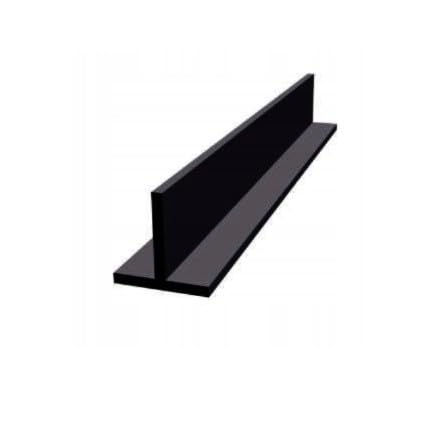 Aluminium T-Profil Pulverbeschichtet (schwarz RAL 9005, 30x30x2 mm x 2000 mm) von MetalNOW