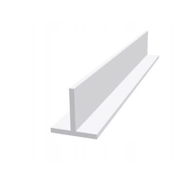 Aluminium T-Profil Pulverbeschichtet (weiß ral 9016, 30x30x3 mm x 2000 mm) von MetalNOW