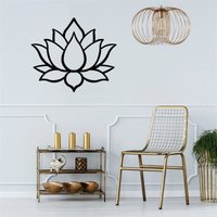 Lotus Blume Metall Wandkunst, Wandbehänge, Mandala Wanddekor, Yoga Blumen Wohnzimmer Dekor, Wandschild von MetalWallArtist