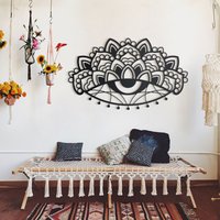 Ajna, Metall-Mandala-Wandkunst Zur Ergänzung Ihrer Innenräume, Chakren-Dekor, Yoga-Liebhaber, Stirn-Chakra, Meditations-Dekore, Boho-Ideen von MetalWallLetter