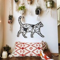 Katze Metallwandkunst, Bestes Geschenk Für Tierliebhaber, Katzenliebhaber Geschenk, Katzenschild, Katzensilhouette, Schwarze Katzendekoration von MetalWallLetter