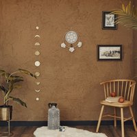 Pangaea Traumfänger Wandbehang, Handgemachter Makramee Suncatcher, Minimal Wanddeko, Stoff Dekor, Boho Kinderzimmer Dekor von MetalWallLetter