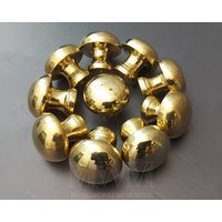 1 Set Unlackierte Messing Möbelknöpfe - Handgefertigte von MetalWorksMorocco