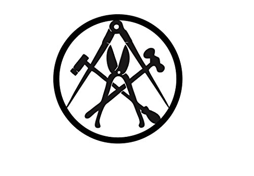 Metall-Design-Dithmarschen Spengler/KLEMPNER Innungsschild Zunftzeichen H=40cm-90cm aus Stahl Handwerk Schild Bretter Dachpfannen (40cm) von Metall-Design-Dithmarschen
