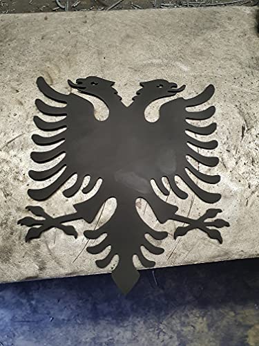 Albanischer Adler 40cm-100cm aus 3mm Stahl (50cm) von Metall-Design-Westküste