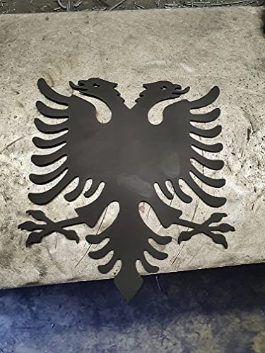 Albanischer Adler 40cm-100cm aus 3mm Stahl (60cm) von Metall-Design-Westküste