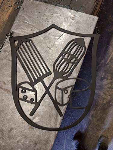 Metall-Design-Westküste Zunftzeichen Käser/Molkerei Wappen von 50cm-100cm aus 3mm Stahl (50cm) von Metall-Design-Westküste