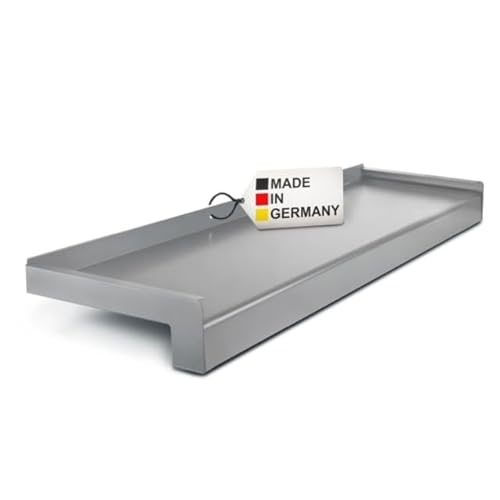 TJ Fensterbank Außen Aluminium Silber E6/EV1 110 mm x 1100 mm/robuste Fensterbank Außen Aluminium in Silber/einfach montierbare Alu Fensterbank Außen/Fensterbrett Außen Made in Germany von Metall- & Kunststoffhandel Thomas Jäkel