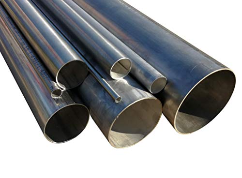 Edelstahlrohr geschweißt DIN EN 10217-7 Länge 250mm (25cm) 38mm x 1,5mm von Metallbau-Systems GmbH