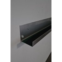 Edelstahl Wandregal 200-900mm Mit Kante/Vorne von MetallbauKuhlmann