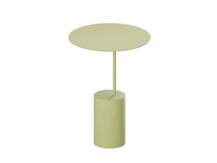 Metallbude Ciro Beistelltisch aus Edelstahl in verschiedenen Farben – für drinnen und draußen - Edelstahl matcha latte, Industrial, Modern von Metallbude