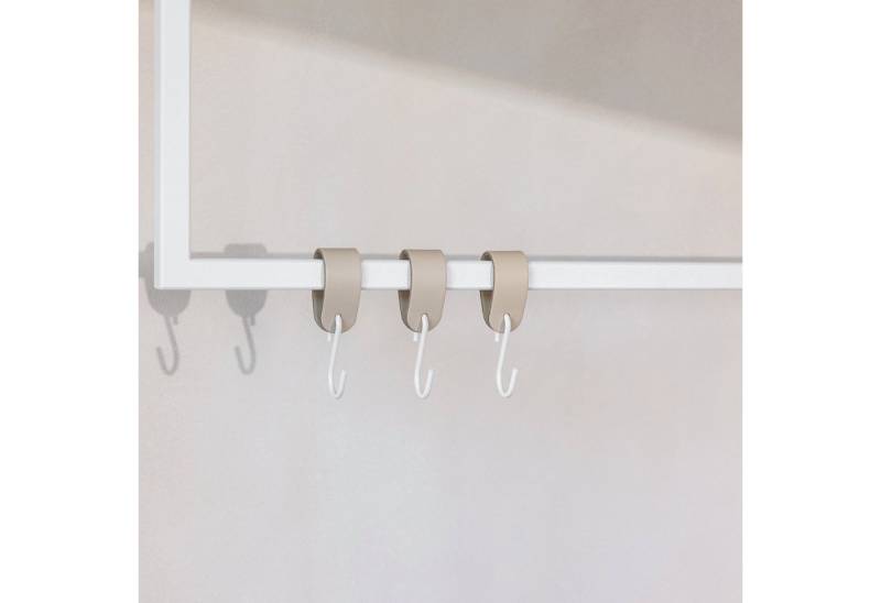 Metallbude Garderobenhaken LEDER S-HAKEN (3 St) von Metallbude