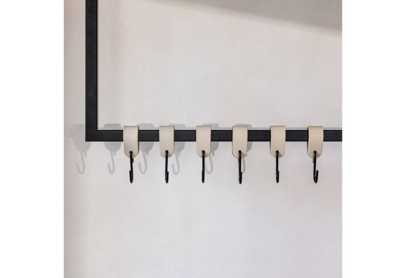 Metallbude Garderobenhaken LEDER S-HAKEN (6 St) von Metallbude