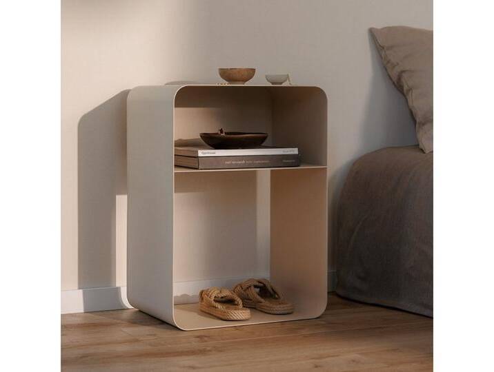 Metallbude Nachttisch Nachtkonsole / Nachtkommode Damio, beige, Cashew Metallbude Nachttisch Nachtkonsole / Nachtkommode Damio, beige, Cashew von Metallbude