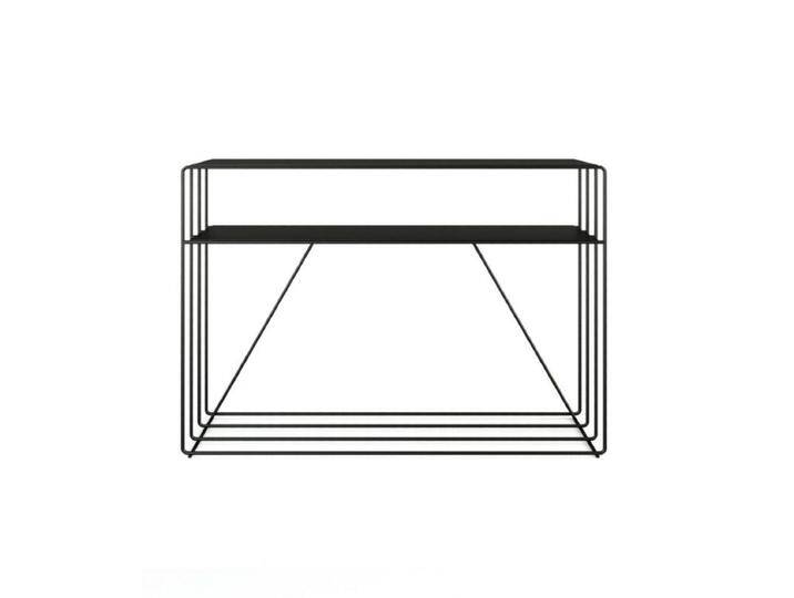Metallbude Ria Konsolentisch aus Metall - Rundstahl schwarz pulverbeschichtet, Industrial, Modern von Metallbude
