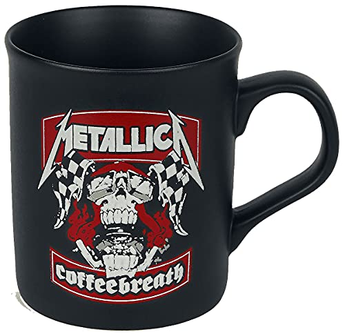 Metallica Coffeebreath Unisex Tasse mattschwarz Keramik 0,3 l Band-Merch, Bands von Metallica
