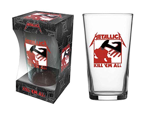 Metallica Pint Glass Kill Em All Album Band Logo Nue offiziell Boxed One Size von Metallica