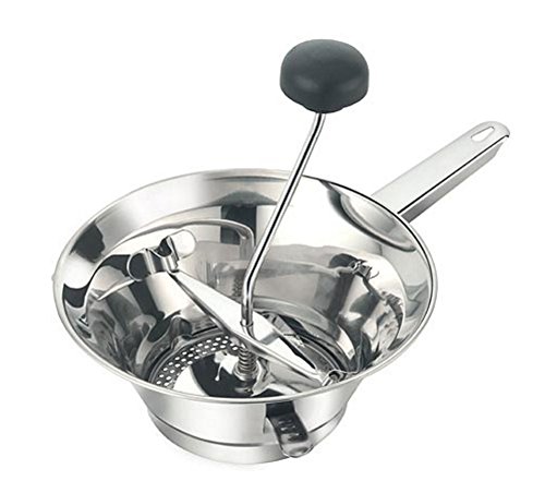 Motta Edelstahl-Lebensmittelmühle, 24 cm, silberfarben von Motta