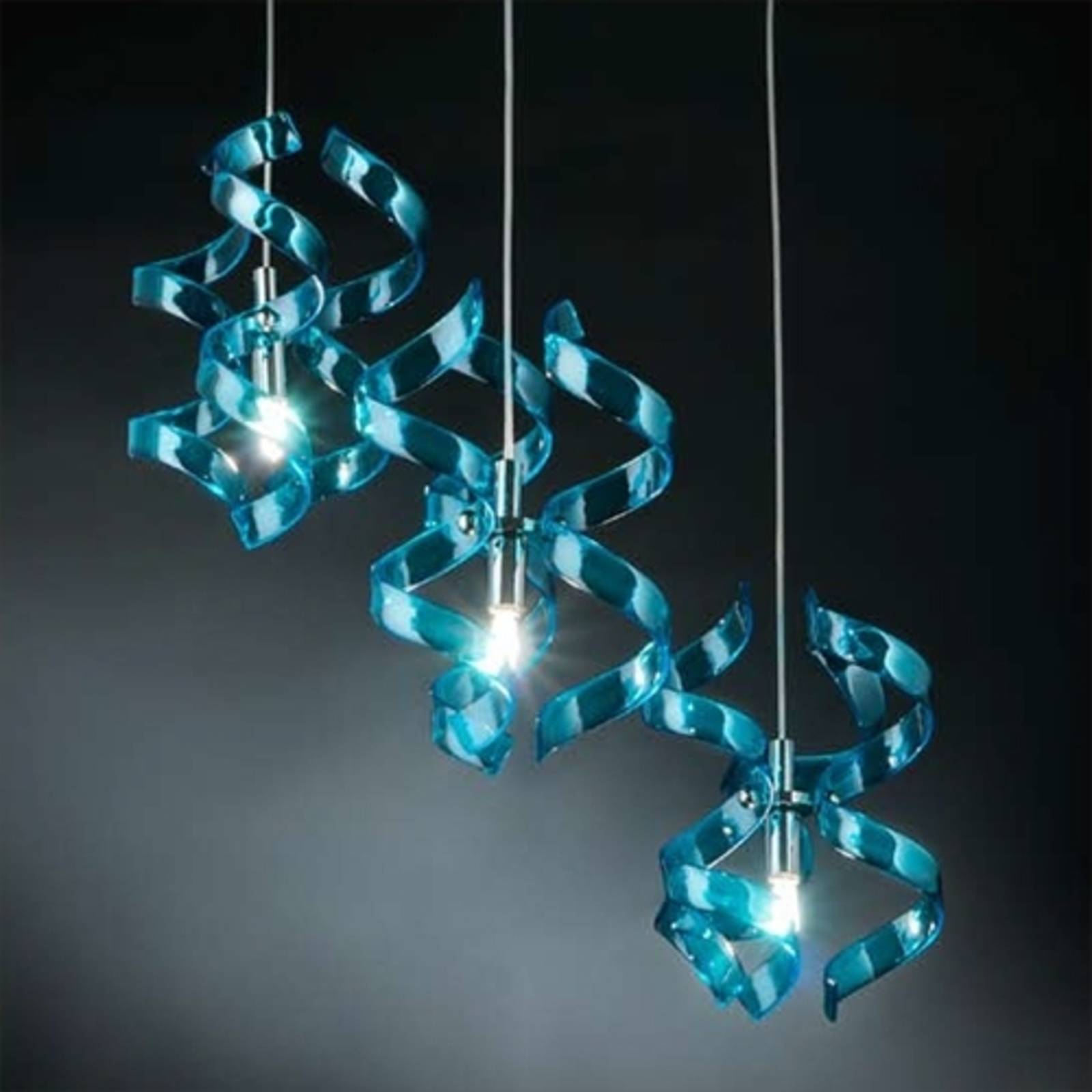 Hängeleuchte Blue, 3-flammmig von Metallux