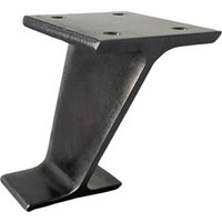 Steel Möbelfuß Möbelfüße Sockelfuß Fuß Schrankfuß Füße Stahl Industriedesign Tischfuß Regal von Metallzeug