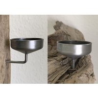 Teelichthalter Treibholz Kerzenständer Diy Holz Basteln Winkelhalter Kerzenteller Extrem Stabiler Teelicht-Halter Einschraubbar Gewinde von Metallzeug