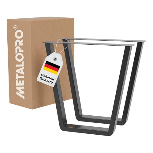 MetaloPro Tischbeine Atria Round Lite – 2X Schwarze Metallbeine In Abgerundeter Trapezform Für Moderne ESS- Und Arbeitstische Im Minimalistischen Stil MetaloPro Tischbeine Atria Round Lite – 2X Schwarze Metallbeine In Abgerundeter Trapezform Für Moderne ESS- Und Arbeitstische Im Minimalistischen Stil von MetaloPro